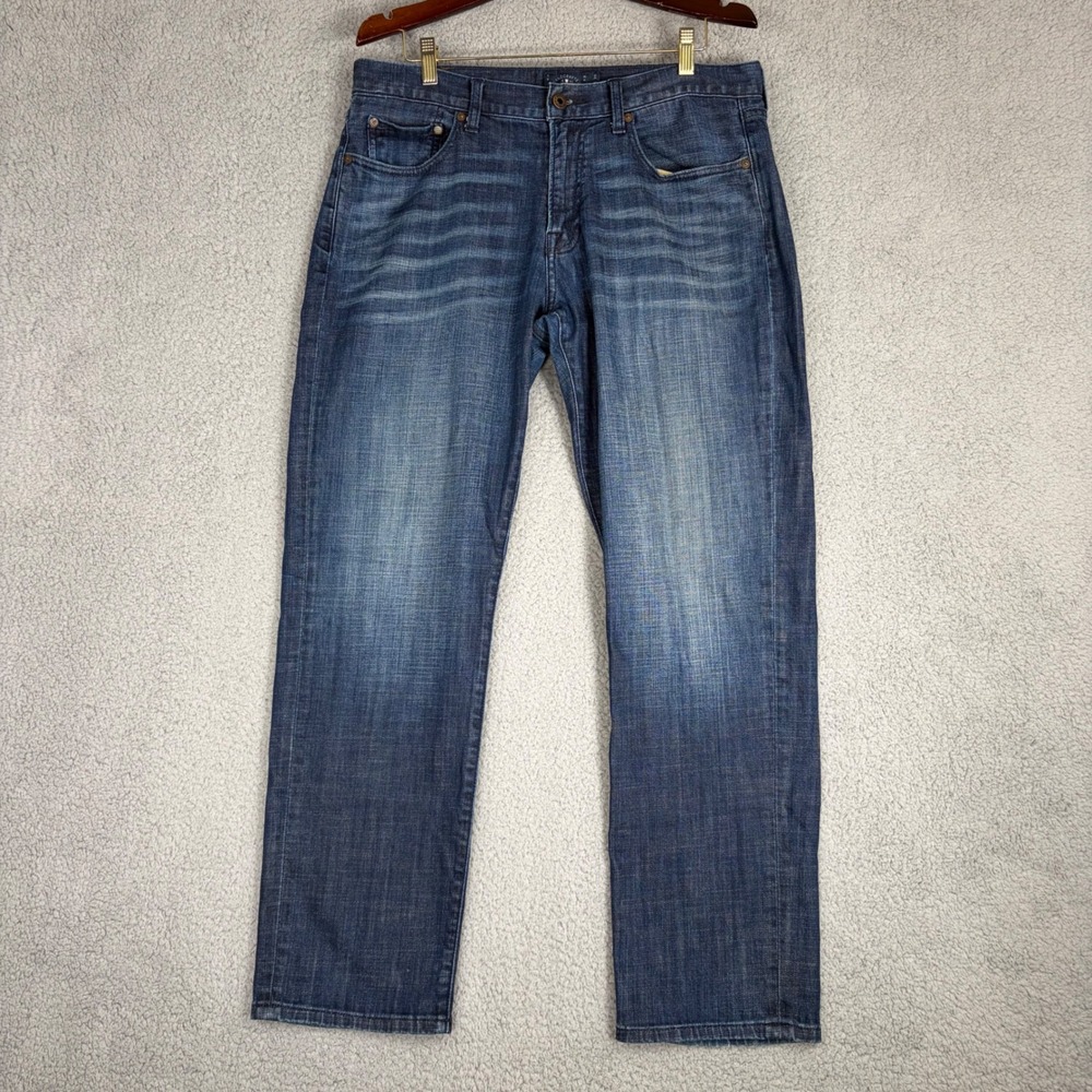 Lucky Brand 221 Original Straight Jeans Mens 34x30 Blue Dark Wash